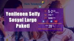 Yenilenen Selfy Sosyal Large Paketi 7 GB İnternet