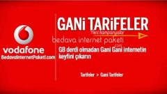 Vodafone GANİ Tarifeleri – 30 GB internet Paketi