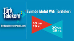 Türk Telekom Evimde Mobil Wifi internet Tarifeleri