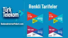 Türk Telekom Faturalı Renkli Tarifeler – Paketler