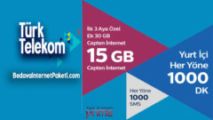 Türk Telekom 3 Ay Ek 30 GB Bedava internet Hediyesi