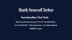 Türk Telekom Büyük Fenercell 7 GB internet Paketi