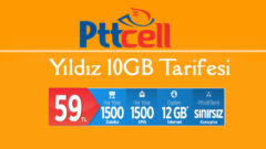 Pttcell Yıldız 10 GB Tarifesi – 2 GB Hediye internet