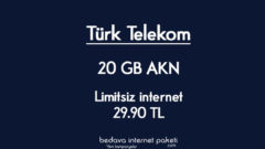 Türk Telekom Limitsiz 20 GB AKN internet 29.90 TL