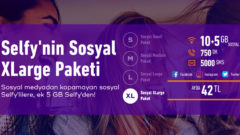 Türk Telekom Selfy’nin Sosyal XLarge Paketi 10+5 GB