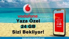 Vodafone Faturalı Yaza Özel 24 GB Kampanyası